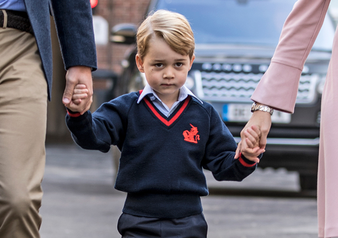 Первое школьное утро принца Джорджа