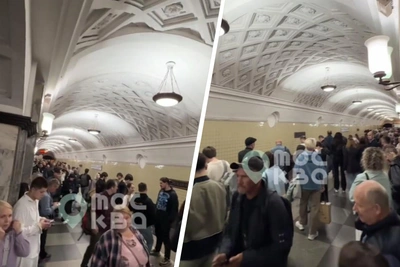Сбой на синей ветке метро Москвы
