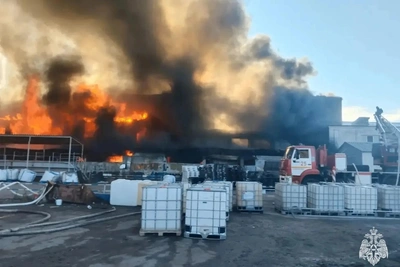 В Новомосковске горело предприятие на 1500 квадратах