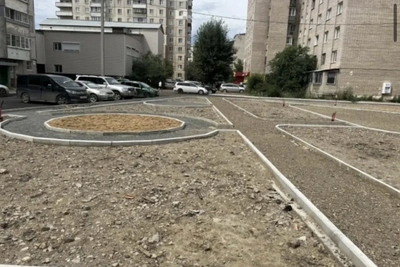 Благоустройство пяти дворов в Чите выполнено на 70%