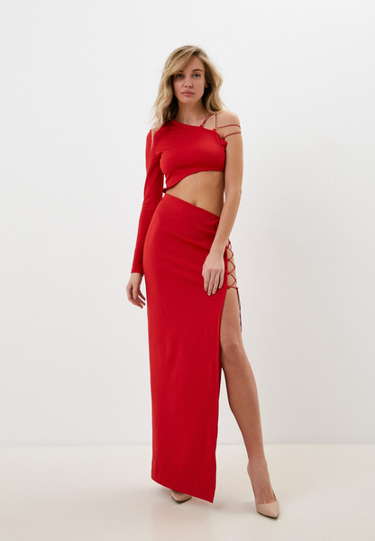 Платье Li Lab, цвет: красный, MP002XW0LLGL — купить в интернет-магазине Lamoda