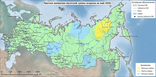 Осадков ожидается среднее количество | Источник: meteoinfo.ru