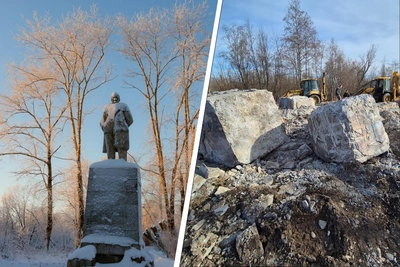Памятник Ленину снесён в Архангельске