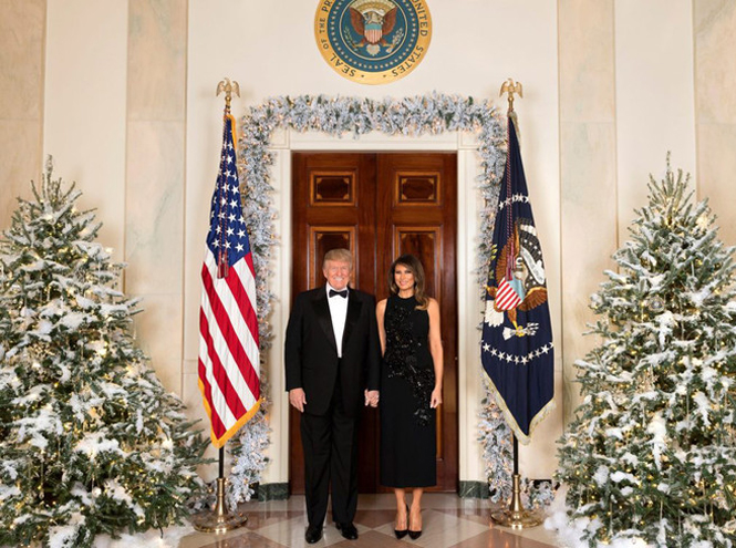 Мелания Трамп поздравила с Рождеством кокетливым селфи