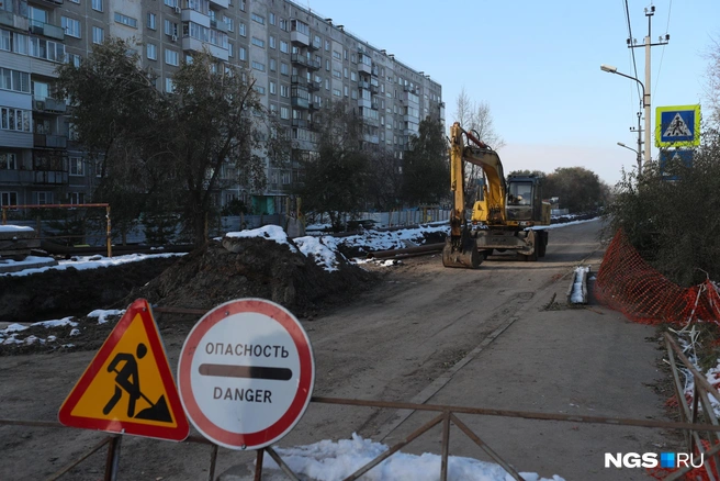 В СГК сообщили: основные работы на объекте на улице Оборонной завершили, дома подключили около 10 дней назад | Источник: Андрей Бортко / NGS.RU