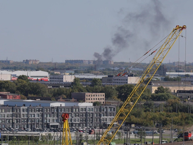 Фото в 14:55, после чего дым рассеялся | Источник: Наталья Лапцевич