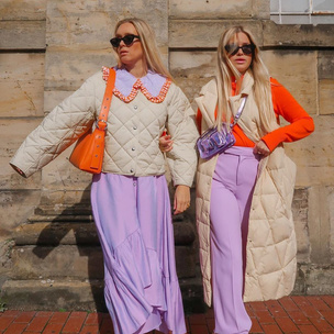 Как носить color blocking зимой 2021: вдохновляемся луками fashion-инфлюенсеров
