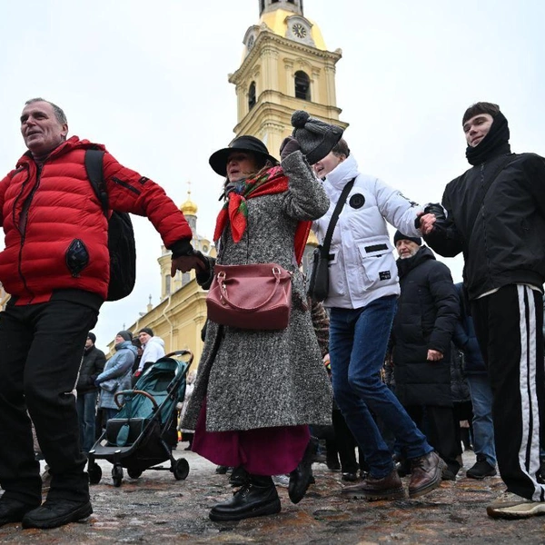 Празднование Масленицы на Заячьем острове | Источник: Андрей Бок / «Фонтанка.ру»