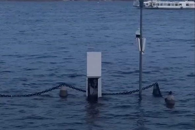 В центре Волгограда затоплен шкаф с проводами