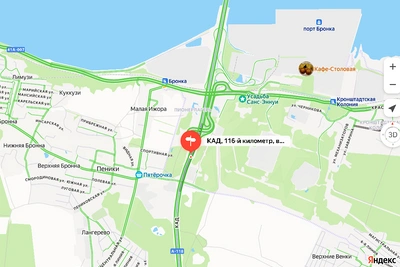 Две полосы КАД закрыты у Бронки