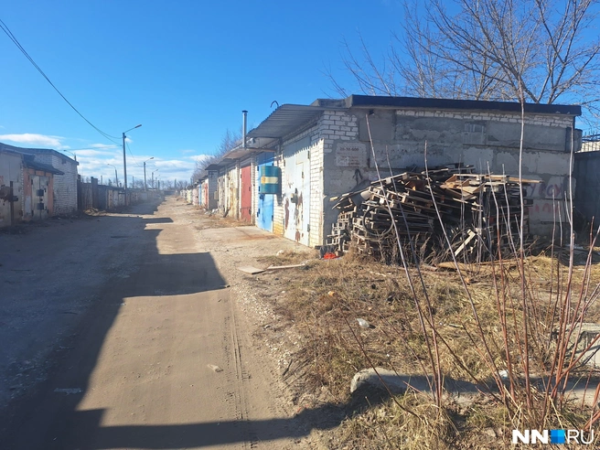 Как следует из публичной кадастровой карты Нижнего Новгорода, рядом с детским домом земли действительно выделены под гаражи | Источник: Валерия Коростелева / NN.RU