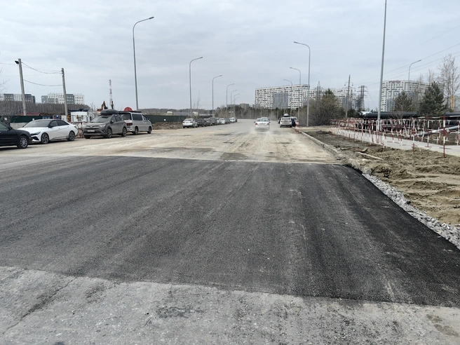 Транспортный поток восстановлен на отремонтированном участке | Источник: Павел Красоткин / 72.RU 
