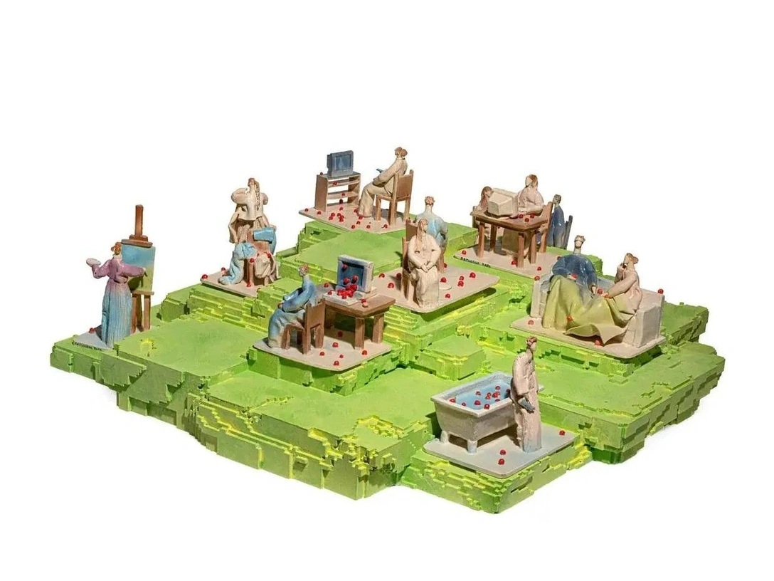 Работа «Дома». Вера Латышева | Источник: Пресс-служба выставки