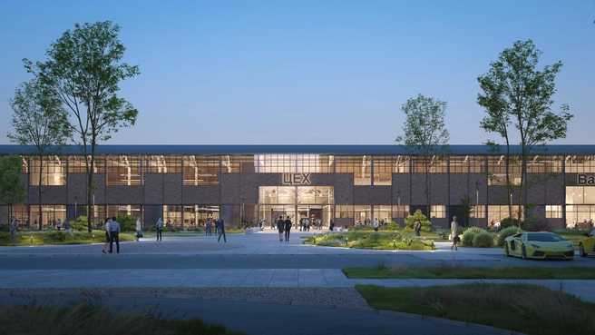 Это вид на центральный вход будущего 