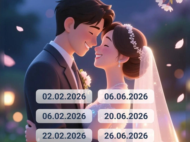 Перечень благоприятных дат для бракосочетания в 2026 году. | Источник: Юрий Скулыбердин / Городские медиа