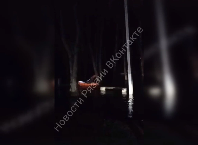 Опубликовано видео из затопленного ночного Лесопарка | ya62.ru
