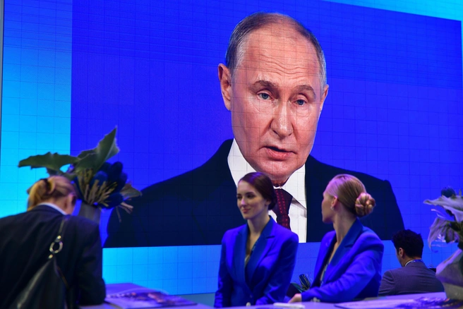 Путин: не очень приятно чувствовать себя киборгом | Источник: Артём Устюжанин / MSK1.RU