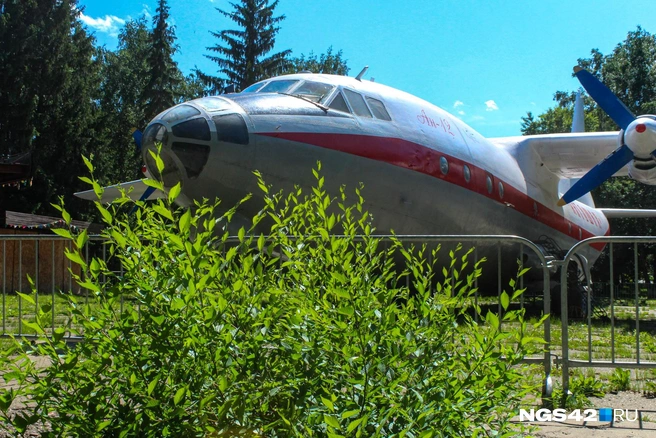 Старый и разбитый парк стал пристанищем для легендарного Ан-12  | Источник: Александр Левчук / NGS42.RU 