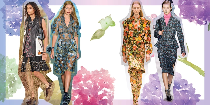 Coach, весна-лето 2016; Anna Sui, весна-лето 2016; Balenciaga, осень-зима 2016/17; Christian Dior, осень-зима 2016/17. | Источник: IMAX TREE