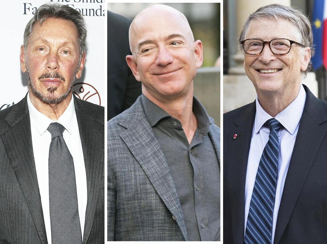 Ларри Эллисон, Джефф Безос, Билл Гейтс | marieclaire.ru