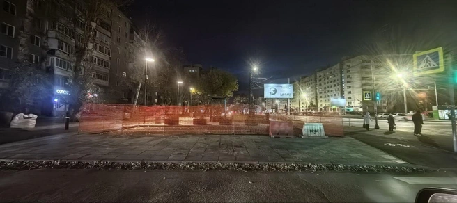 Работы проводили ночью | Источник: читатель 74.RU