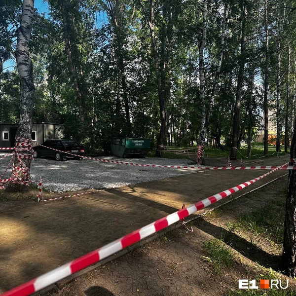 По некоторым аллеям проход перекрыт | Источник: Анастасия Цыбульская / E1.RU