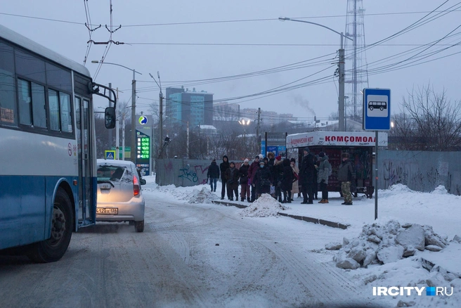 Болотов раскритиковал работу общественного транспорта в морозы | Источник: Ксения Филимонова / «ИрСити»