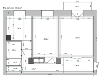 Квартира 59 м² в стиле русского авангарда на Урале