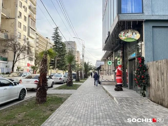 Только присутствие елки и Деда Мороза говорит о том, что в Абхазии Новый год | Источник: Анна Грицевич / SOCHI1.RU