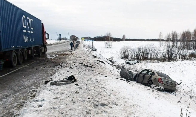 Авария произшла 21 ноября | Источник: «АСТ-54 Black» / Telegram