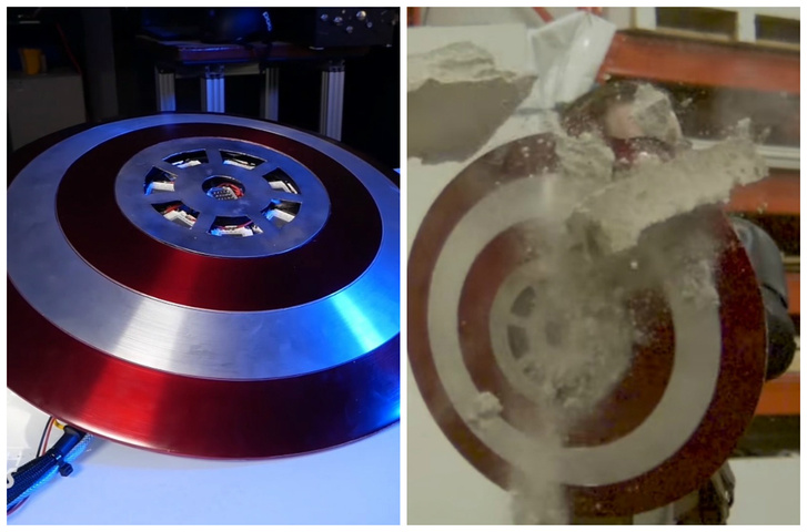 Парень изготовил себе щит Капитана Америки и испытал, на что тот способен (видео)