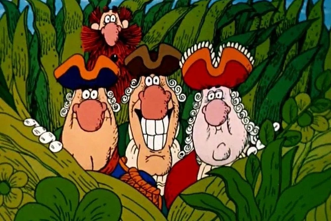 Эта компания ни разу не видела, чтобы добродетель приносила человеку хоть какую-нибудь пользу. А вот тесты — совсем другое дело! | Источник: кадр из мультфильма «Остров сокровищ» (6+), реж. Давид Черкасский, «Киевнаучфильм», 1988 год