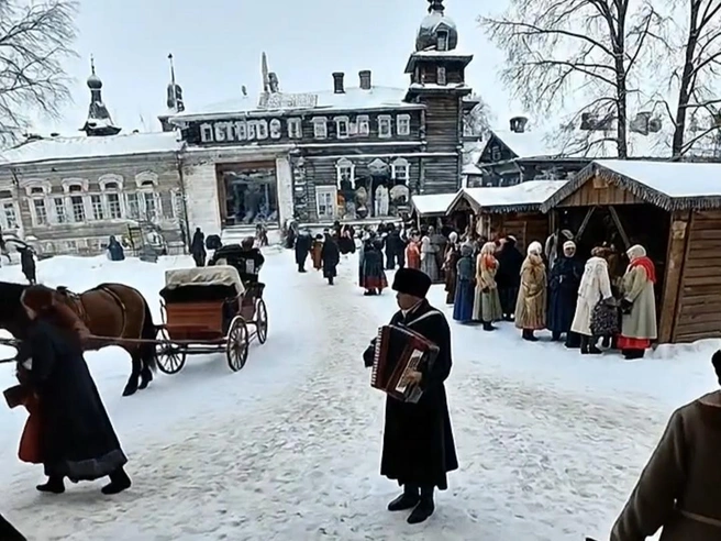 А вы бы хотели прогуляться по улочкам морозного Царицына? | Источник: «Денискины рассказы» / T. me
