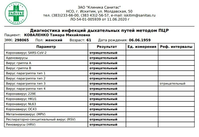 Санитас Искитим Официальный Сайт Прайс