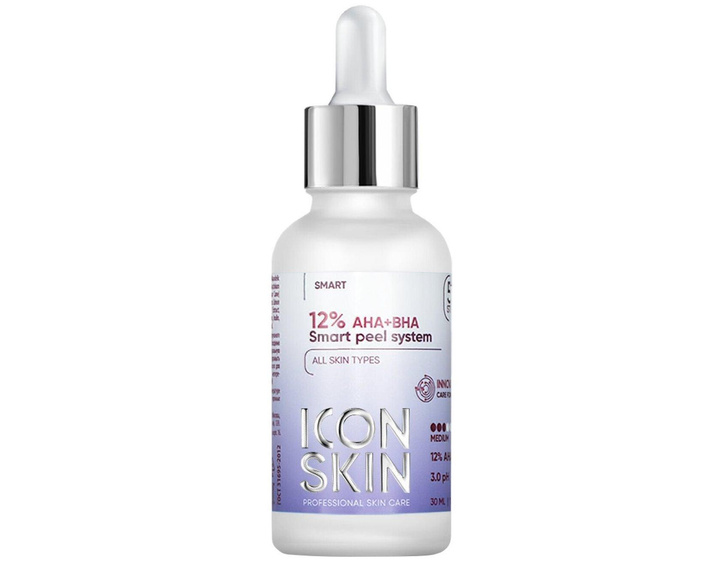 ICON SKIN / Обновляющий пилинг с 12% комплексом кислот AHA + BHA. Проф. уход. Для всех типов кожи.