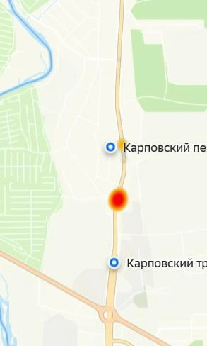 Карта плотности ДТП  | Источник: 2GIS