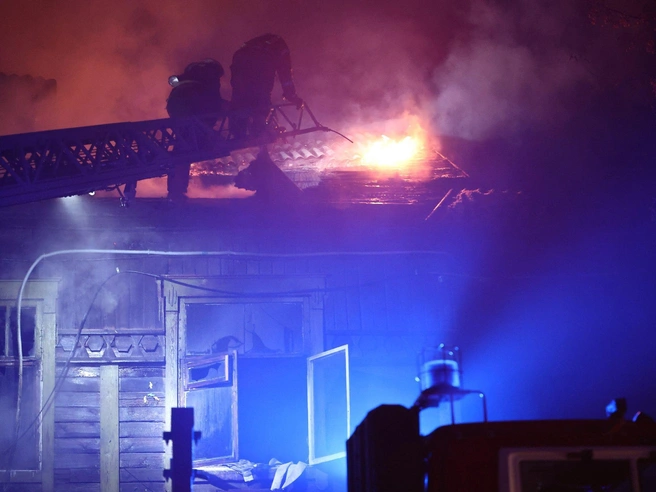 Пожар вспыхнул в ночь на 18 октября. | Источник: Фото: Александр Ощепков