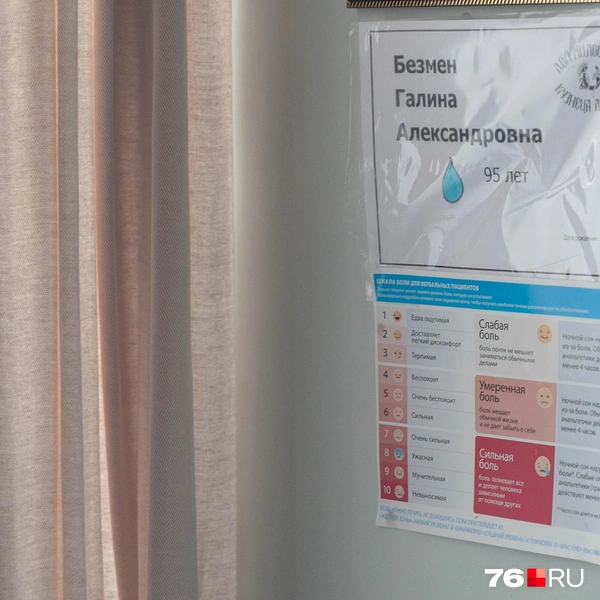 Если плохо&nbsp;— можно посмотреть в памятку шкал боли и оценить свое состояние | Источник: Артем Бауман / 76.RU