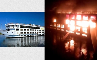 «Это был настоящий хаос». В Египте сгорел круизный лайнер: видео