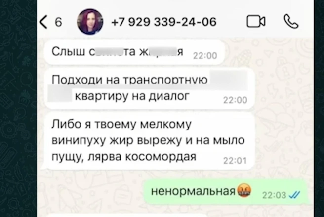 Некто присылал такие сообщения от имени Ксении | Источник: Истории без сахара. Погребижская / YouTube.com