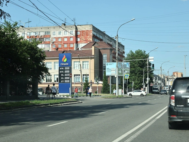 Заправка на улице Дуси Ковальчук, 65Б также не работает. | Источник: Александр Ощепков / NGS.RU