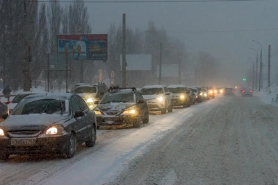 Снегопад ожидается на федеральных трассах у Воронежа