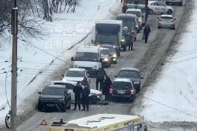 ДТП на Подгорной в Мурманске привело к пробке