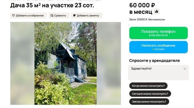 Вип отдых в лесу | Источник: Авито