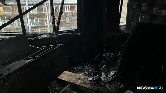 так выглядит одна из квартир на втором этаже пострадавшего здания | Источник: предоставлено пострадавшими при пожаре