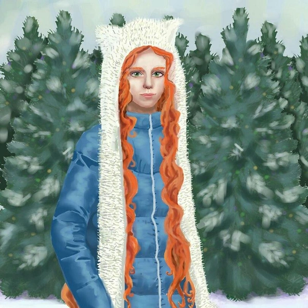 Карина в волко-шапке | Источник: Анна Угушева (Василек)