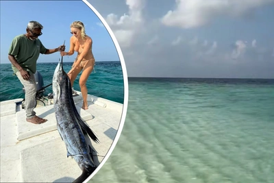 Елена Летучая похвасталась уловом марлина на Мальдивах