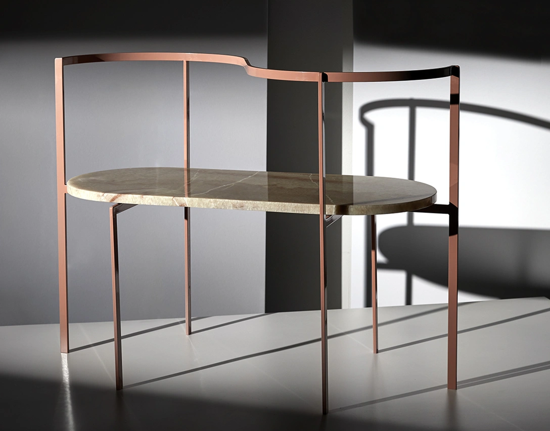 Коллекция мебели Ego из мрамора и металла | mcmaison.ru