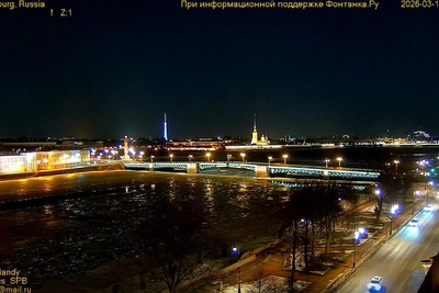 Теплое утро 11 марта в Петербурге