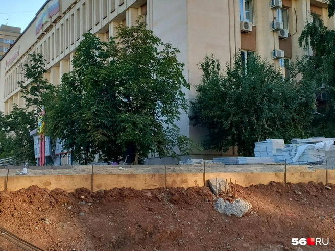 Опалубка под новую дорожку | Источник: Анастасия Баринова / 56.RU